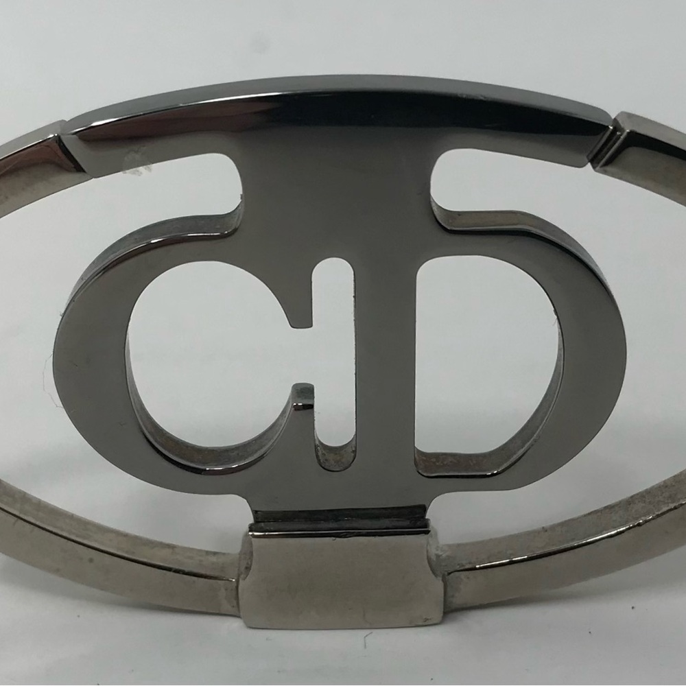 Christian Dior Silver Key Ring with CD Monogram